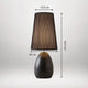 B&B Modern Table Lamp - Black