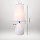 B&B Modern Table Lamp - White