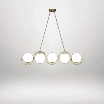 B&B Modern Wavy Linear Pendant Light - Bliss and Birch