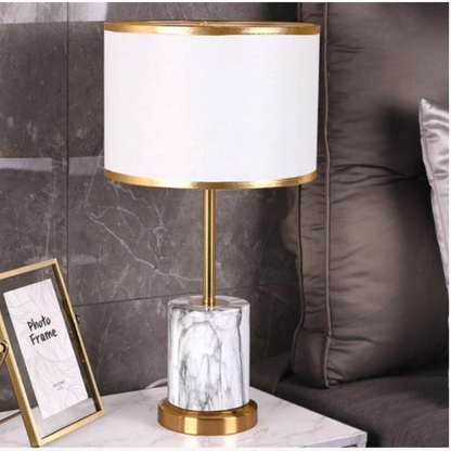 B&B Modern Marble Textured Table Lamp - Bliss and Birch
