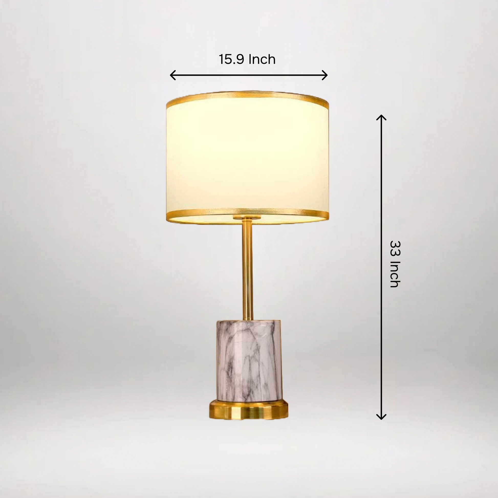 B&B Modern Marble Textured Table Lamp
