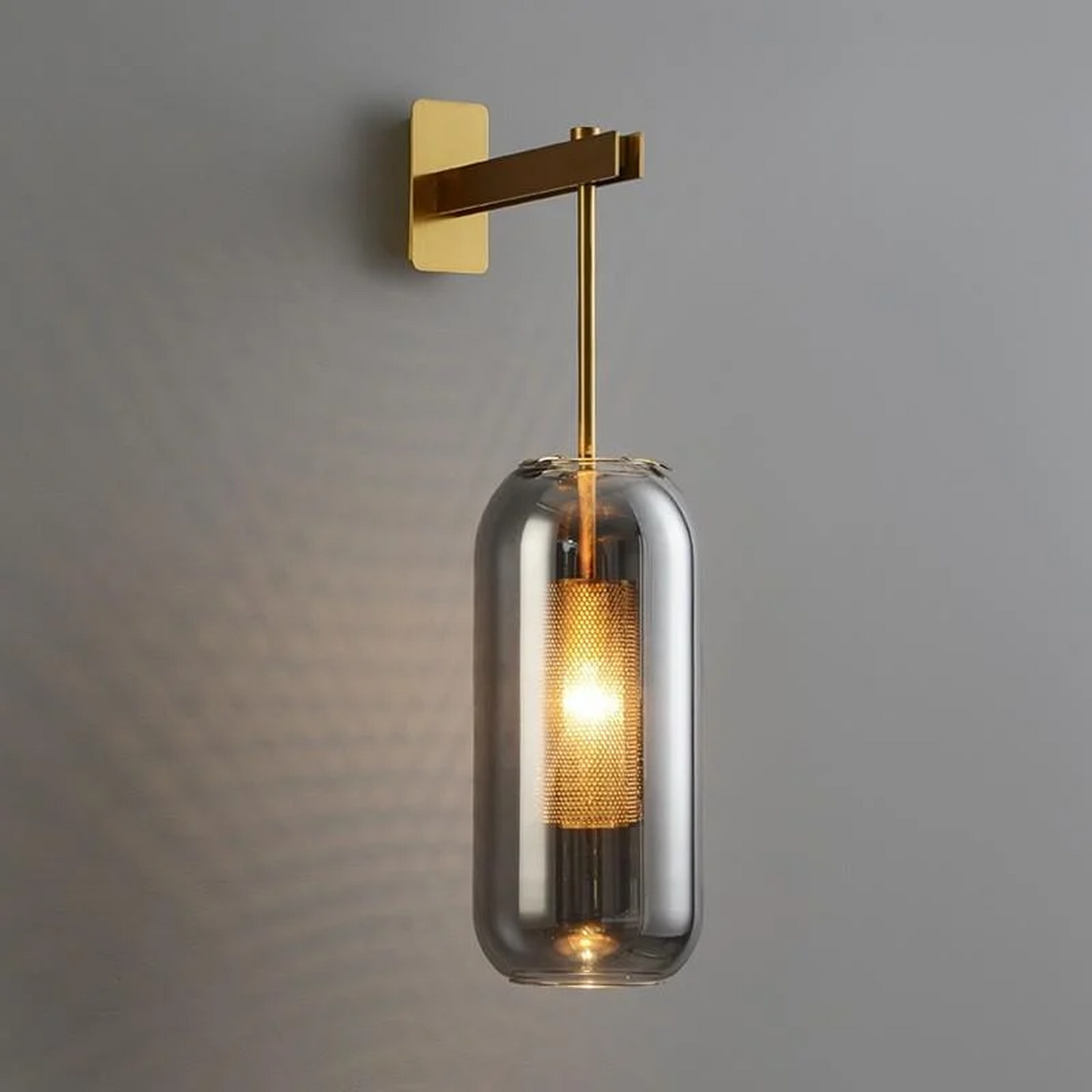 B&B Oblong Glass Wall Mount Lamp