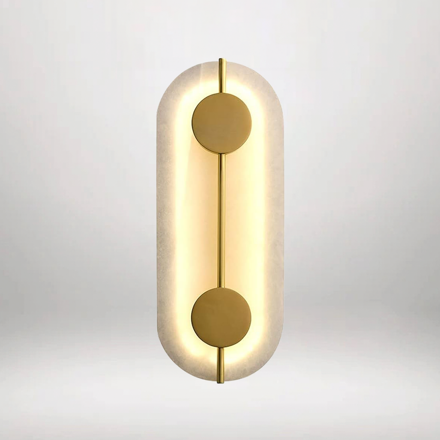 B&B Oval Marble Plate LED Wall Light