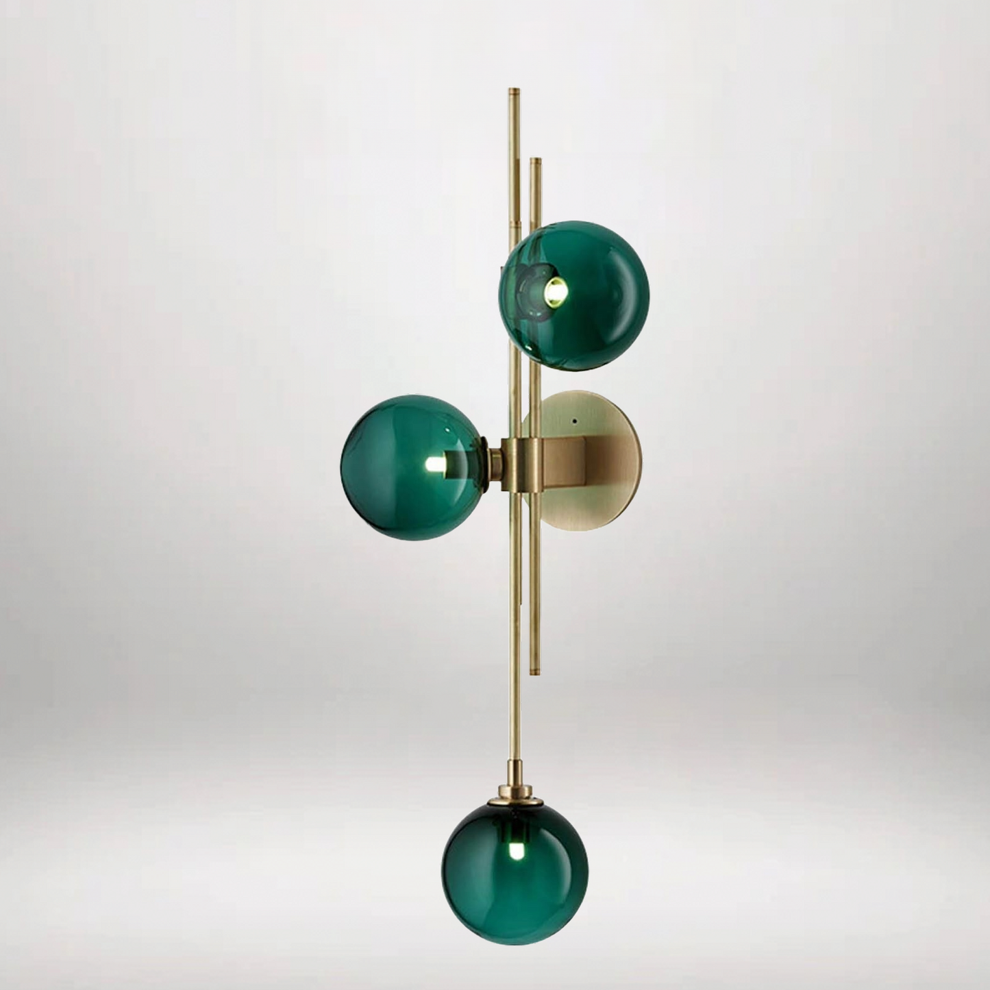 B&B Retro Orion Green Glass Wall Sconce