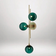 B&B Retro Orion Green Glass Wall Sconce