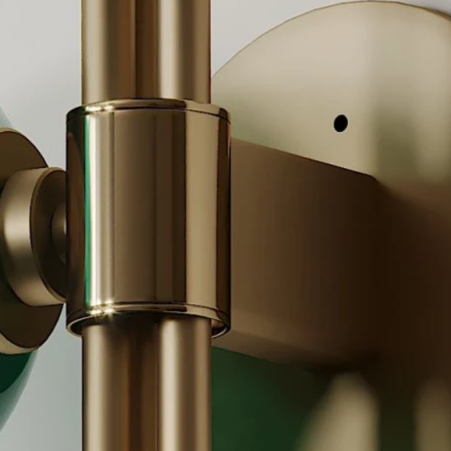 B&B Retro Orion Green Glass Wall Sconce