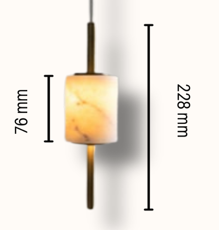 Marble Rollo  Pendant Light - Bliss and Birch