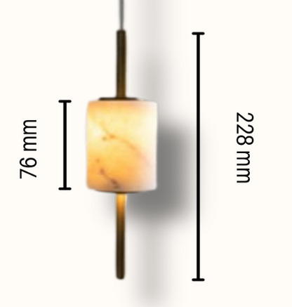 Marble Rollo  Pendant Light - Bliss and Birch