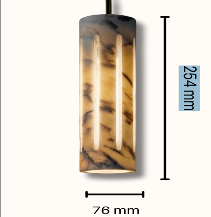 Marble Cylo Pendant Light - Bliss and Birch