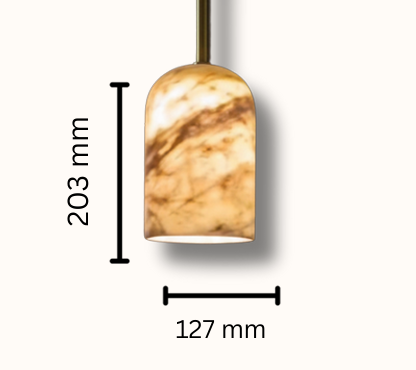 Aethel Marble Pendant Light - Bliss and Birch