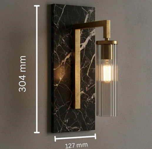 Black Lumina Marble Wall Lamp