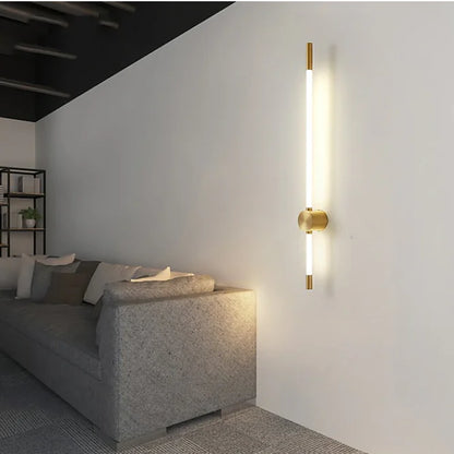 Gold Linear LED Vanity & Wall Light