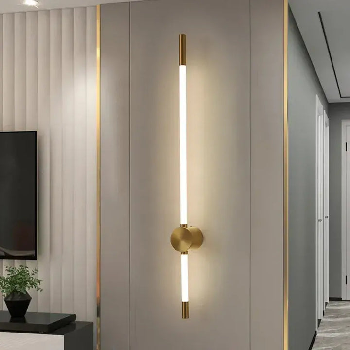 Gold Linear LED Vanity & Wall Light