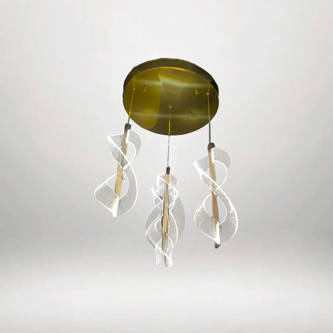 B&B Swirl Leaf Pendant Light