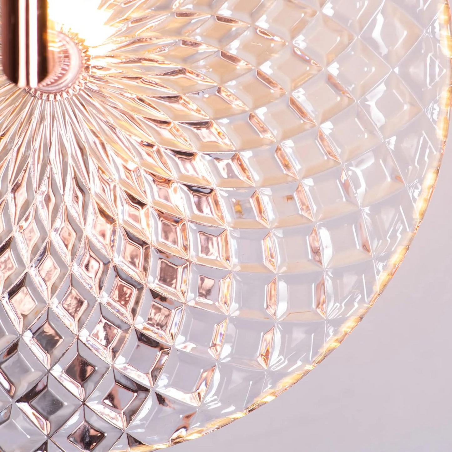 B&B Textured Glass Wall Light