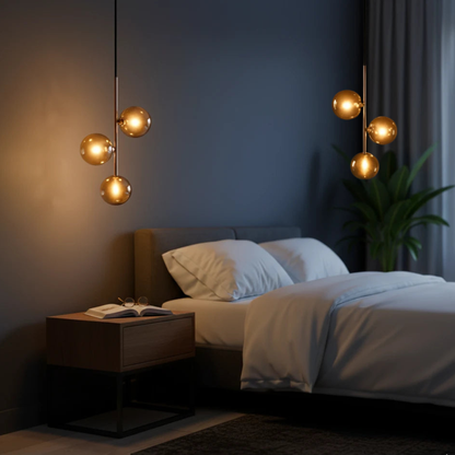 Three-Globe Modern Pendant (Set of 2) - Bliss and Birch