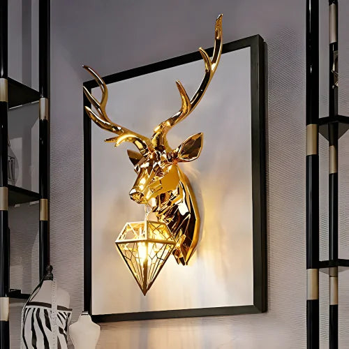 Deer's Head European Creative Wall Lamp