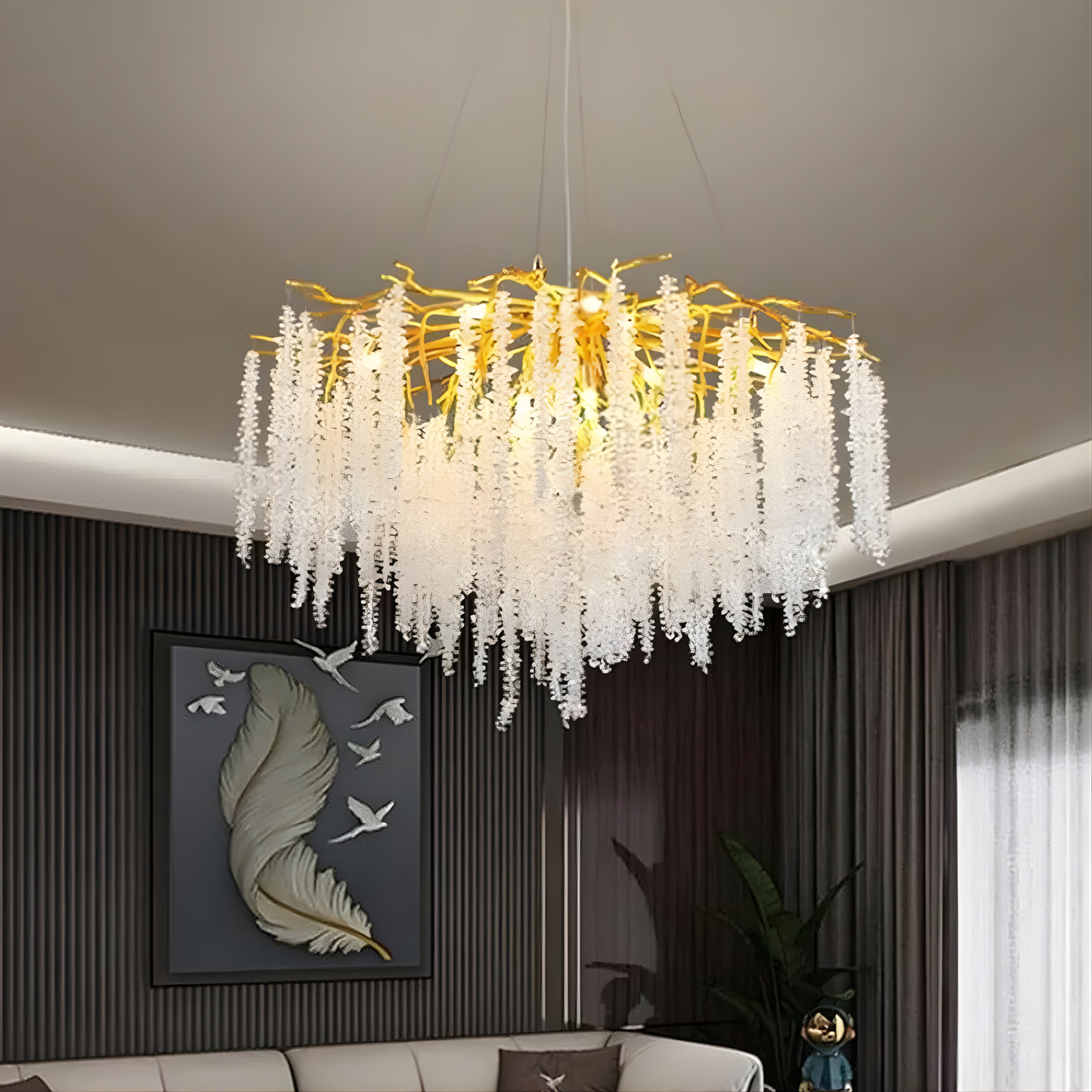Majestic Layered Crystal Chandelier – Grand C‑Series