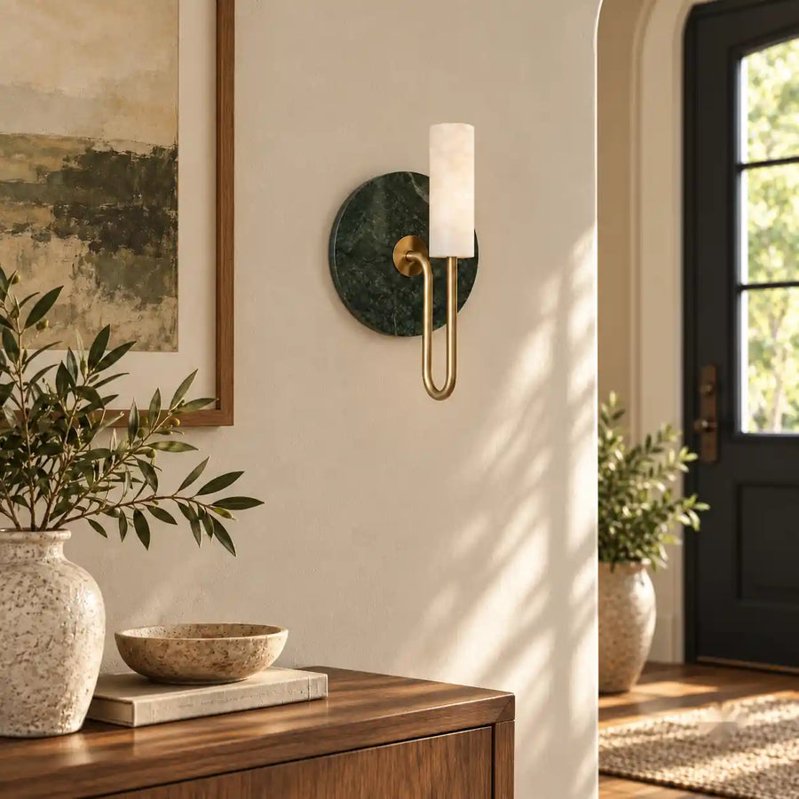 Daytime natural sunlight view of fixture turned off