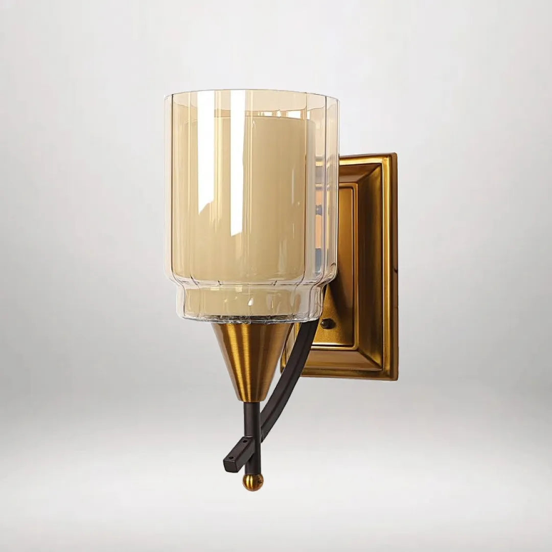 B&B Antique Gold Iron Wall Light