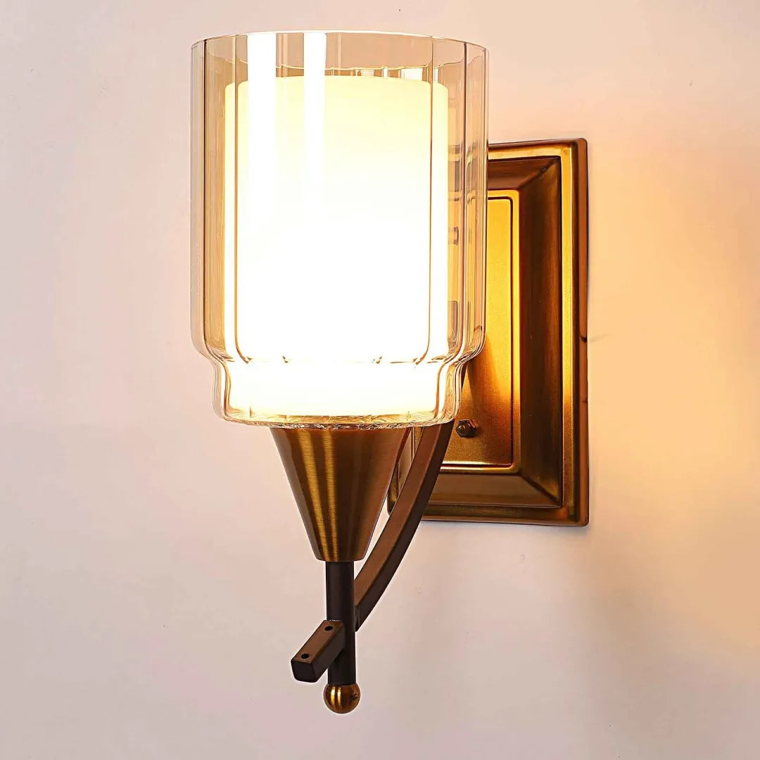 B&B Antique Gold Iron Wall Light