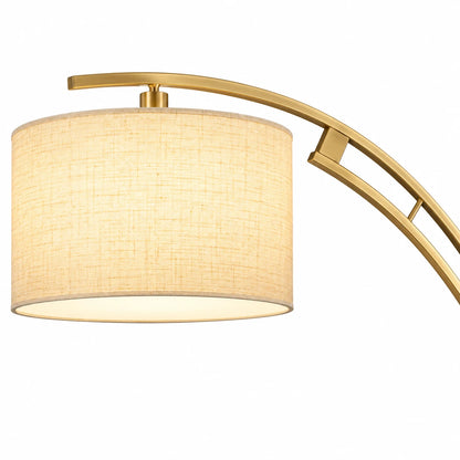 Bliss & Birch Arc Floor Lamp with Drum Shade - sharp product detail and exact finish - styled illustration 2026-10-04