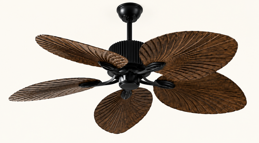 Dark Leaf Decorative Ceiling Fan - hero