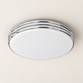 3052M-RD chrome-ring flush ceiling light on a clean studio background