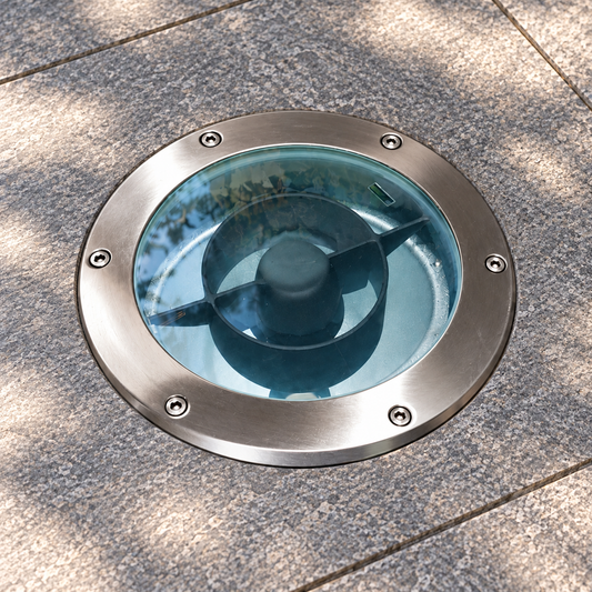 Brushed Steel In-Ground Uplight - hero