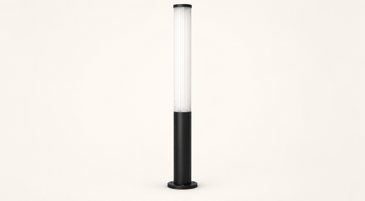 Black Column Garden Bollard - hero