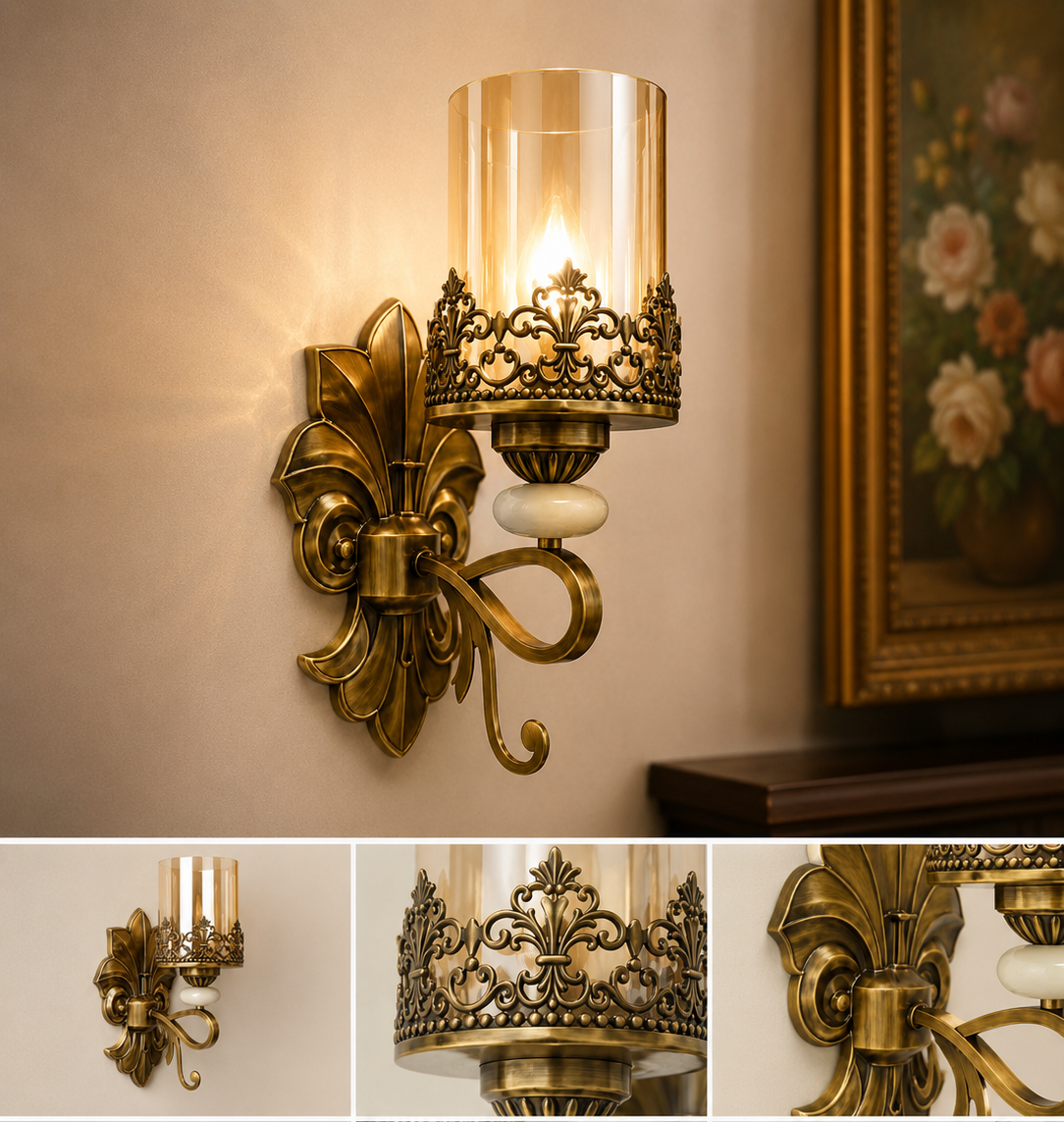 B&B Antique Style Wall Sconce Lamp (Pack of 2)