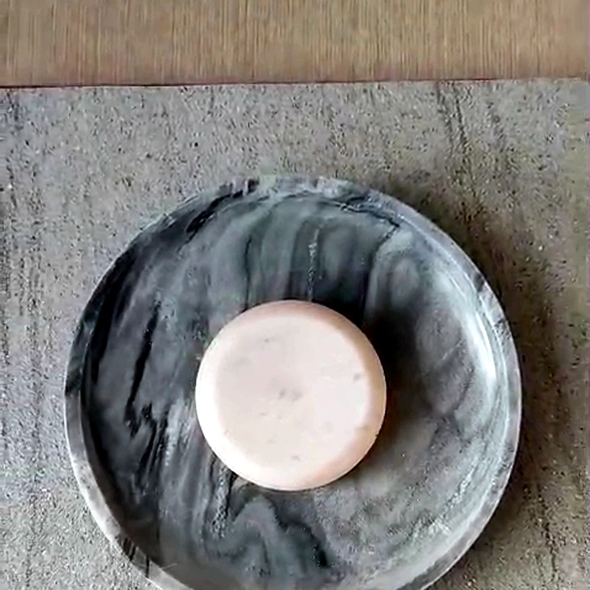 Orbis Curv Marble Wall Light - Black & Grey Orbis Curv - authentic mounted-wall product image