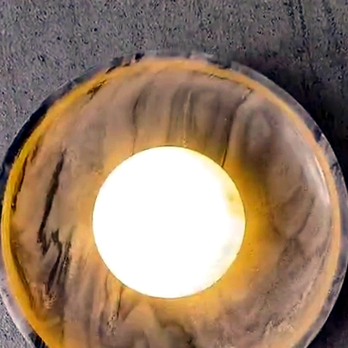 Orbis Curv Marble Wall Light - Black & Grey Orbis Curv - authentic mounted-wall product image