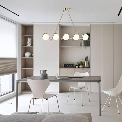 Modern Sputnik Glass Chandelier - Bliss and Birch