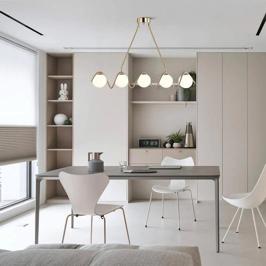 Modern Sputnik Glass Chandelier