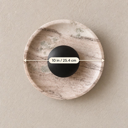 Illustrated 10 in diameter overlay for Brown / Matt Black Orbis Curv; dimension from supplier message