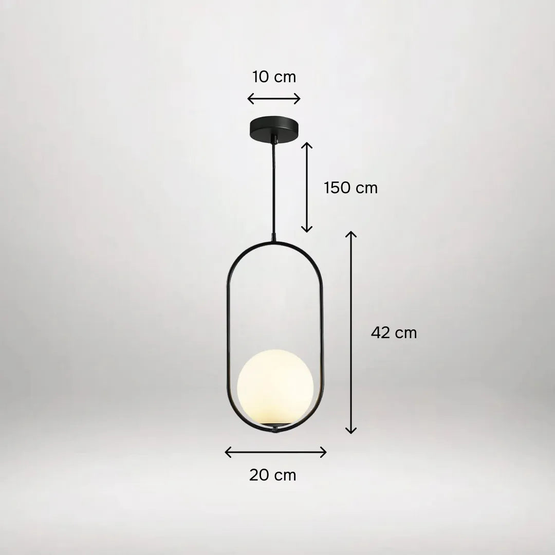 B&B Capsule Shape Hanging Light