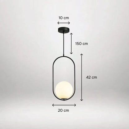 B&B Capsule Shape Hanging Light - Bliss and Birch