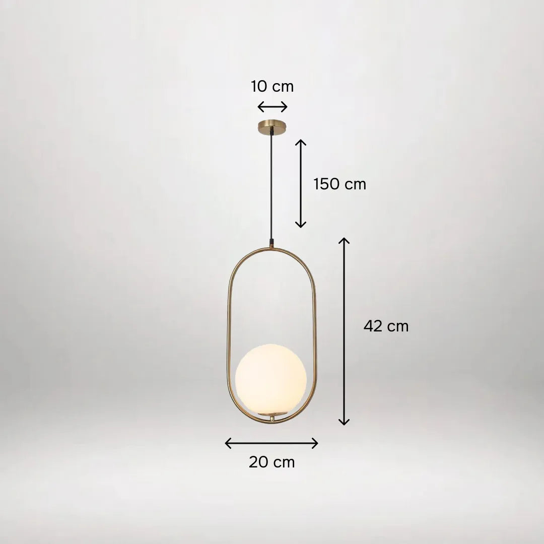 B&B Capsule Shape Hanging Light