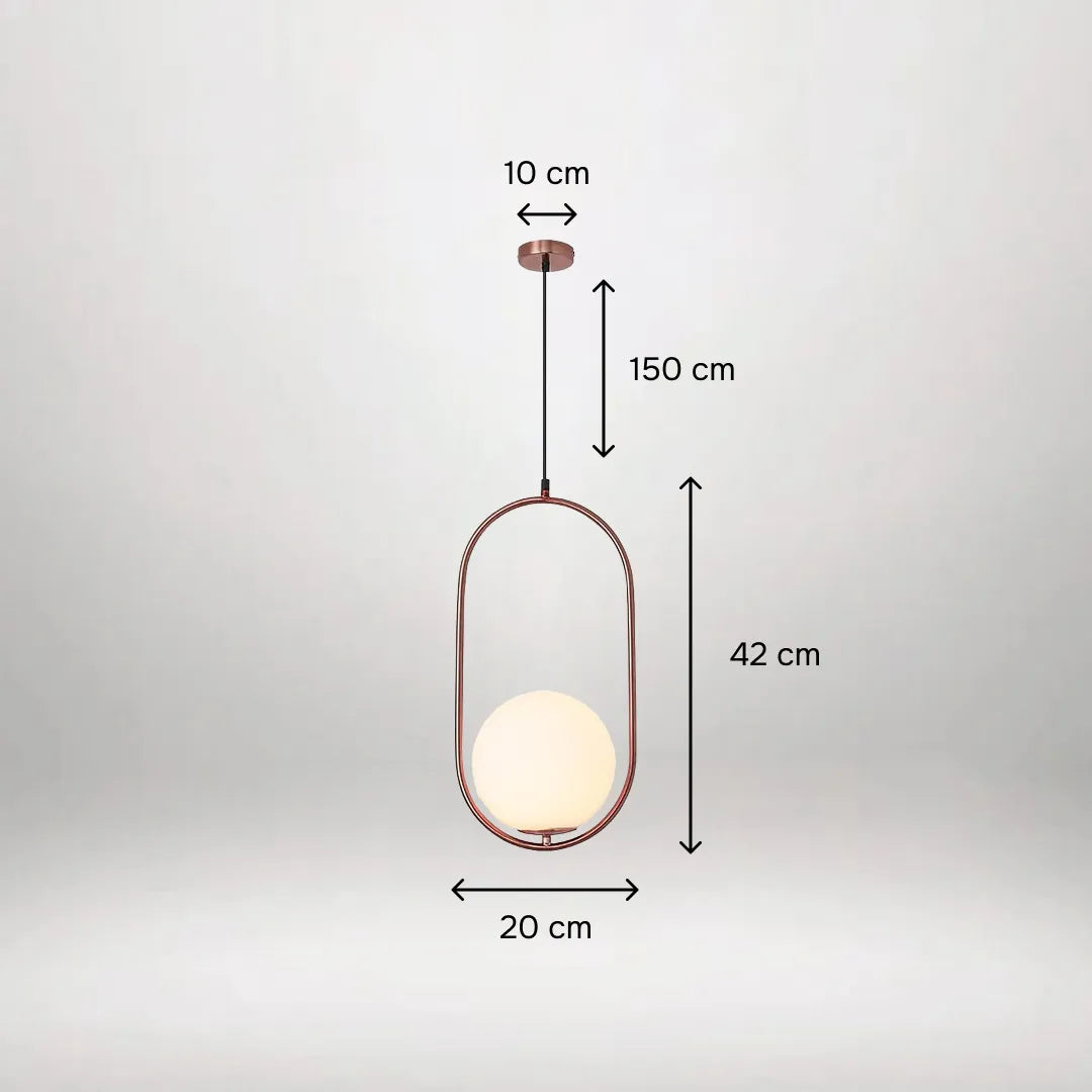 B&B Capsule Shape Hanging Light