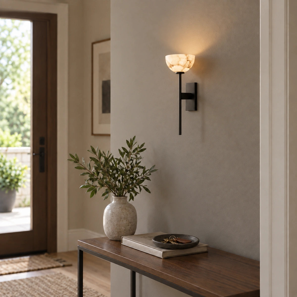 Bliss & Birch Chalice — styled entryway wall lighting