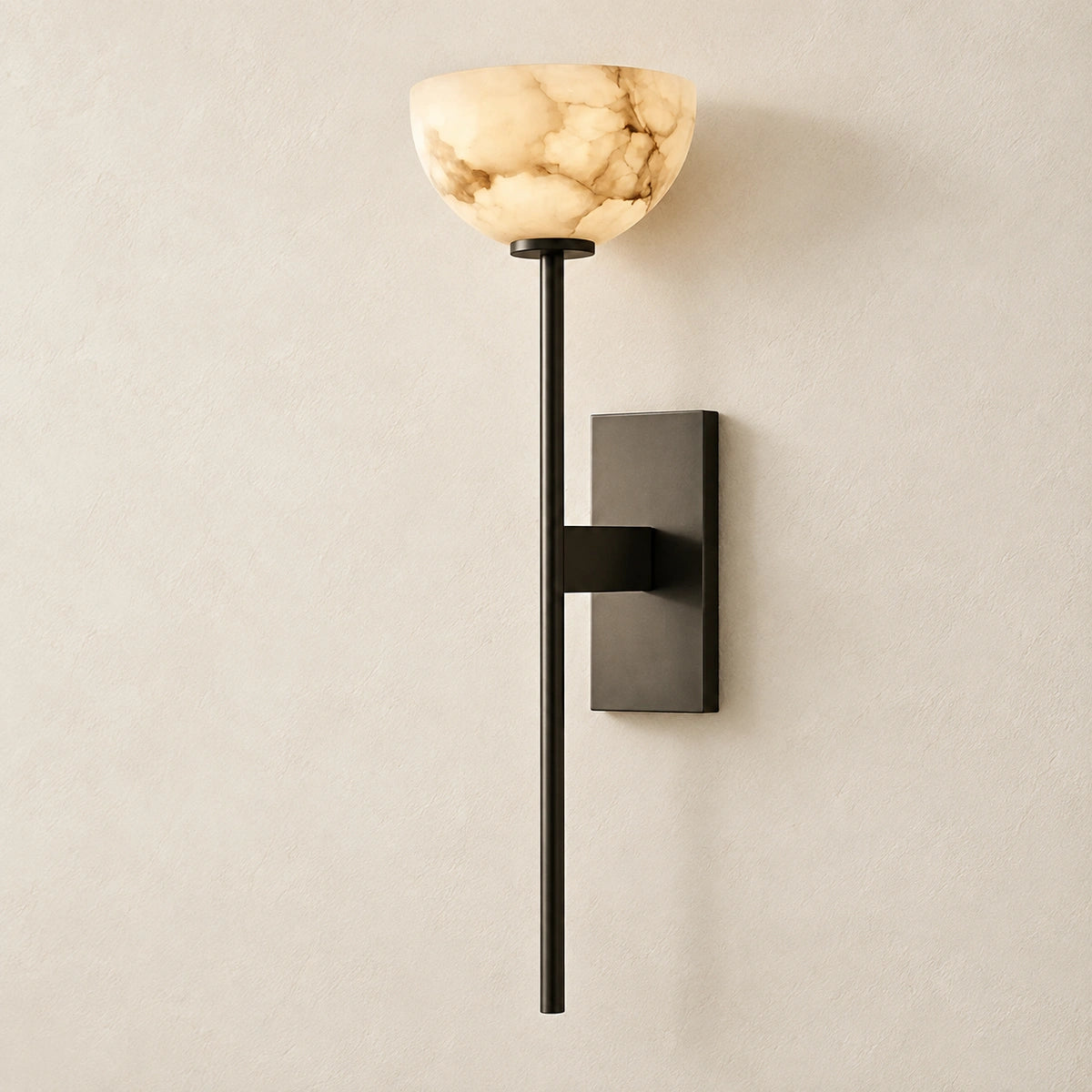 Bliss & Birch Chalice wall lamp — full fixture on a neutral wall; styled product image