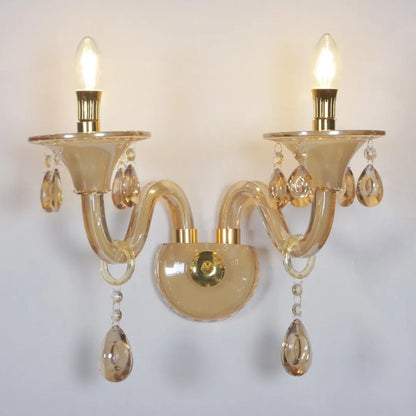 B&B Classic Amber Wall Light - Bliss and Birch