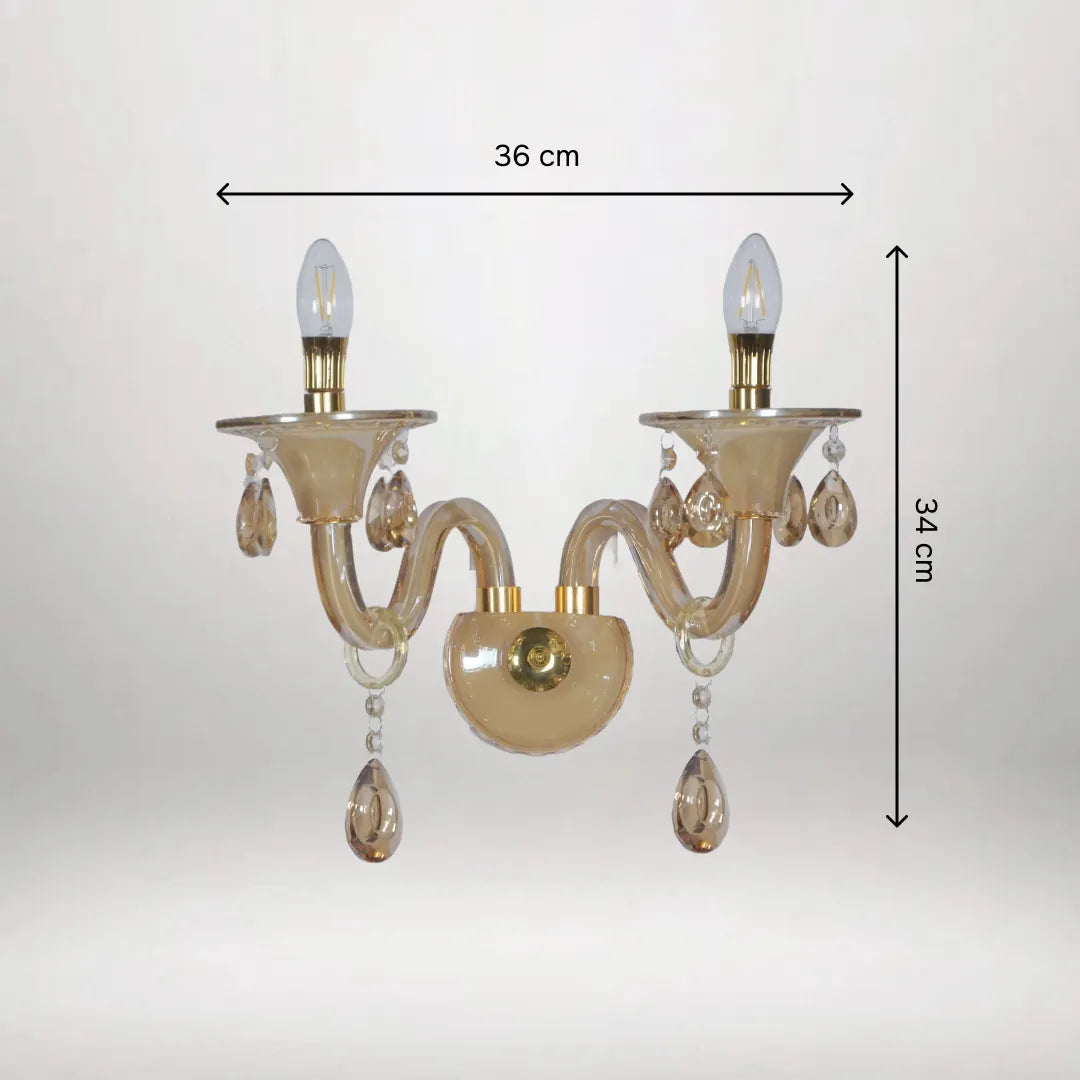 B&B Classic Amber Wall Light