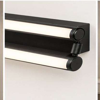 Close-up of antique brass bar and COB light module