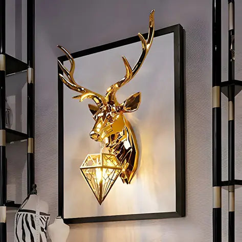 Deer's Head European Creative Wall Lamp