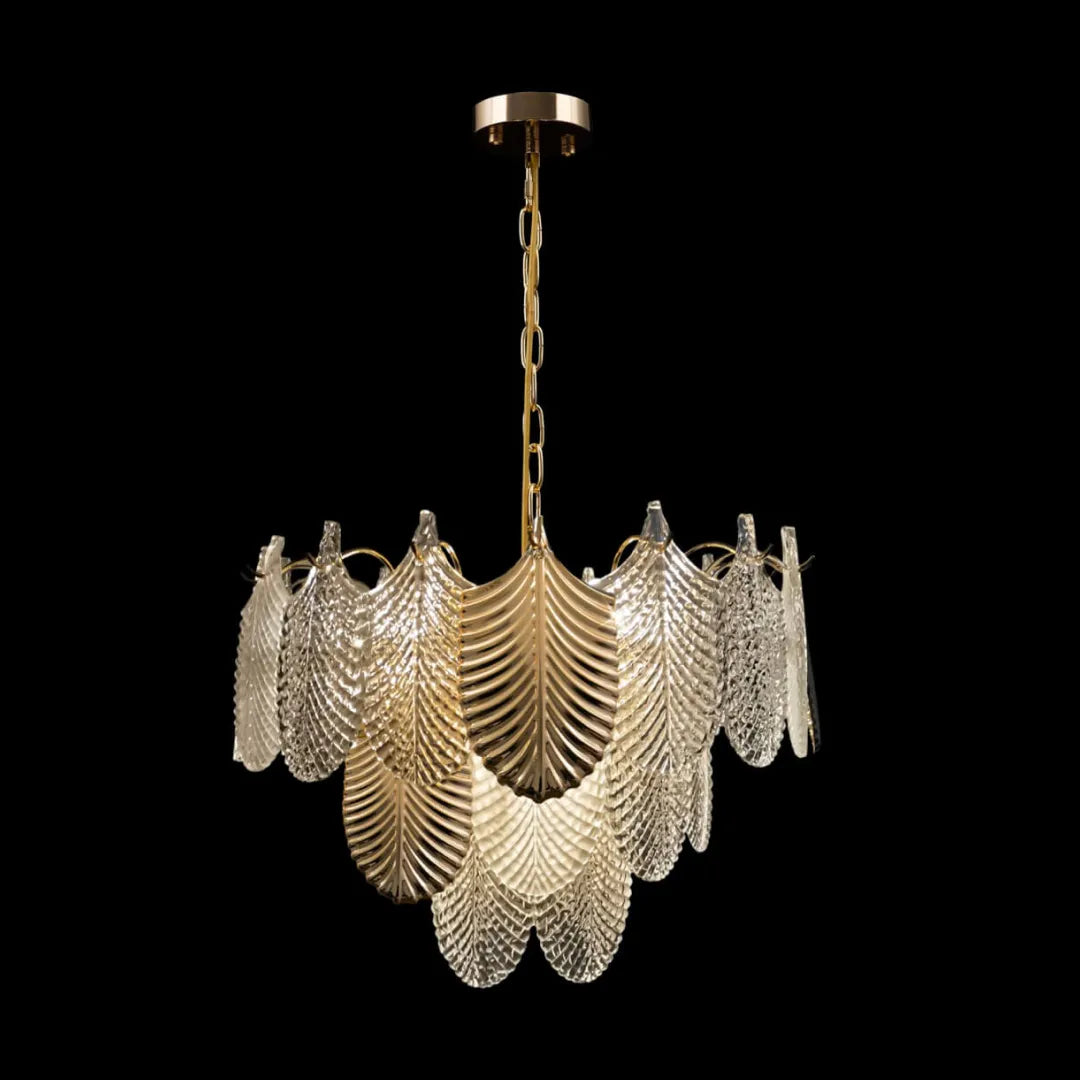 B&B Crystal Gold Metal Wall Light