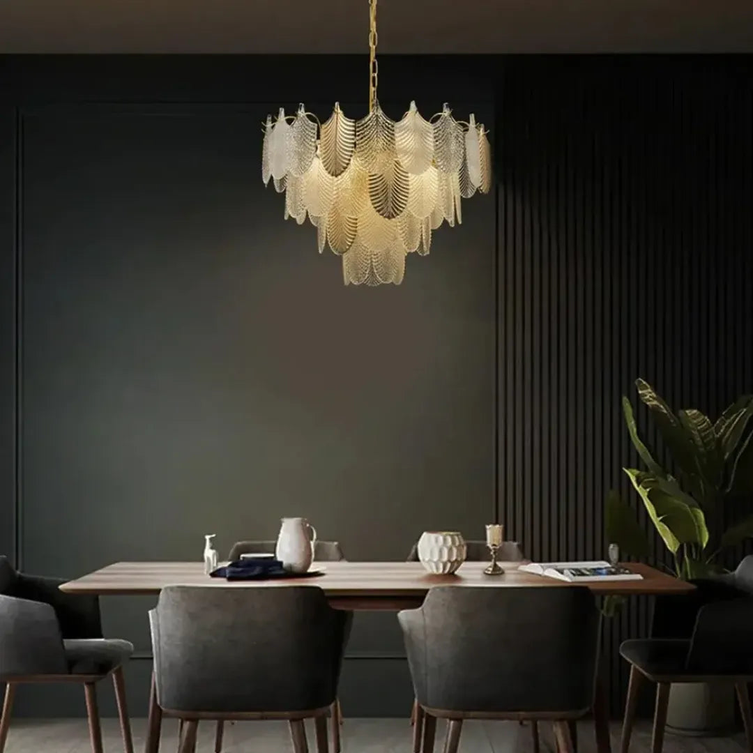 B&B Crystal Gold Metal Wall Light