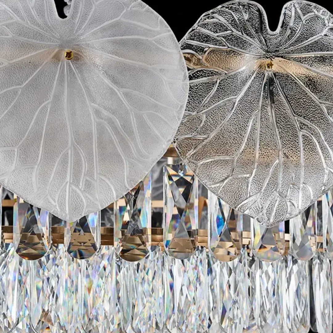 B&B Crystal Leaves Chandelier