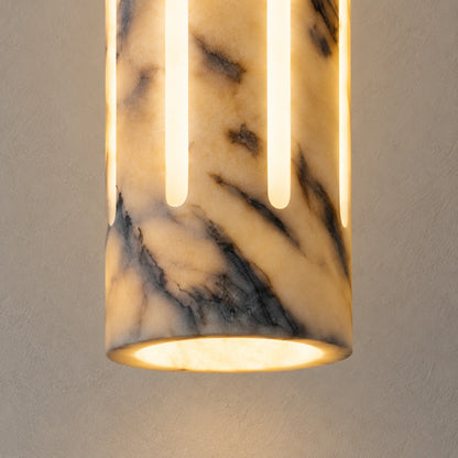 Bliss & Birch Cylo marble pendant - styled detail image based on exact supplier reference